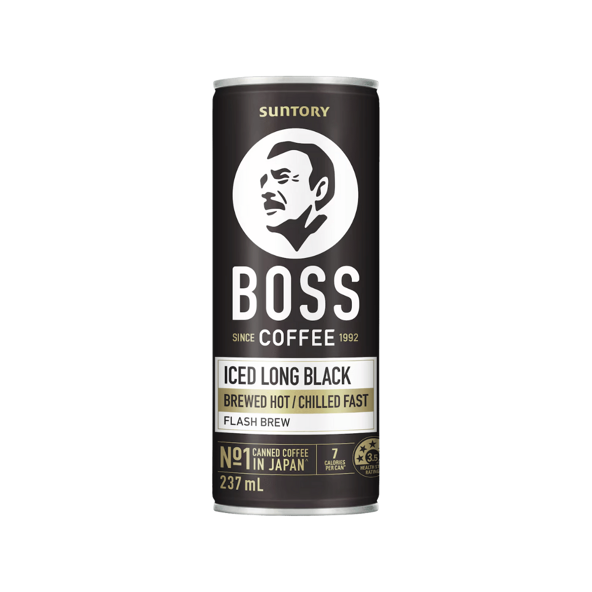 Suntory Boss Coffee Iced Long Black 237mL (12 pack)