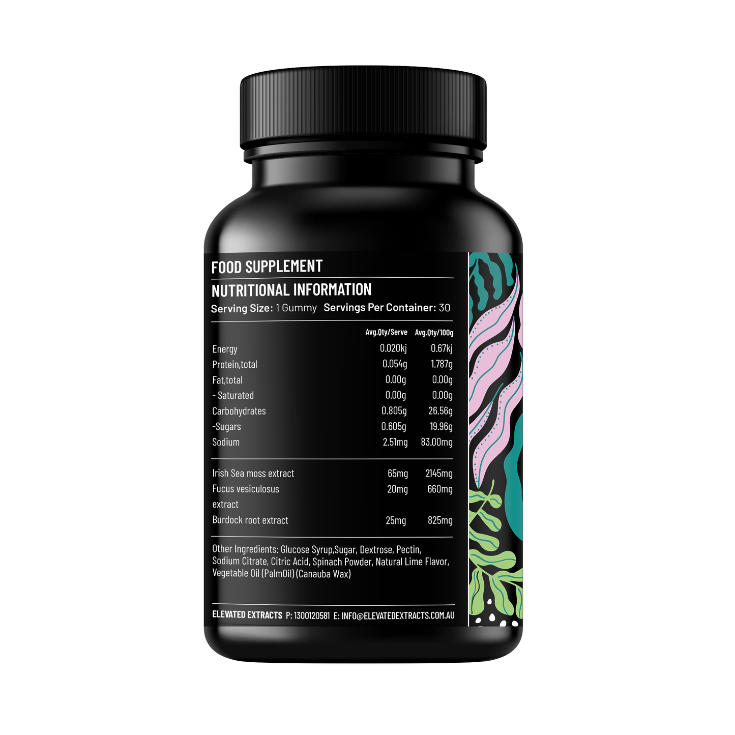 Elevated Extracts Irish Sea Moss Gummies - 30pc