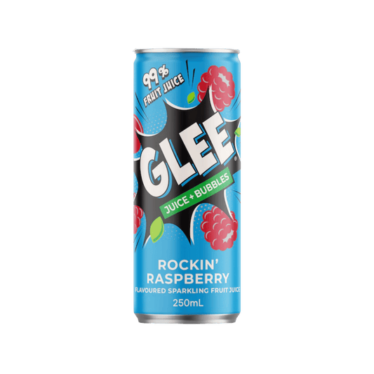 Glee Juice & Bubbles Rockin’ Raspberry 250ml (24 pack)